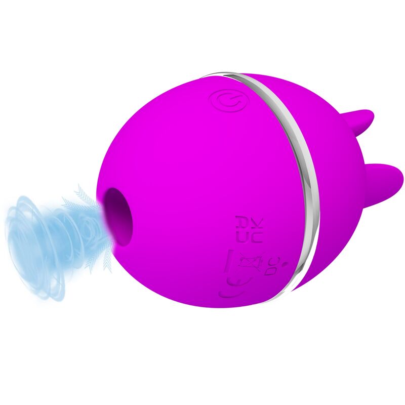 PRETTY LOVE - VIBRADOR DE SILICONE REDONDO ROXO BALL GEMINI