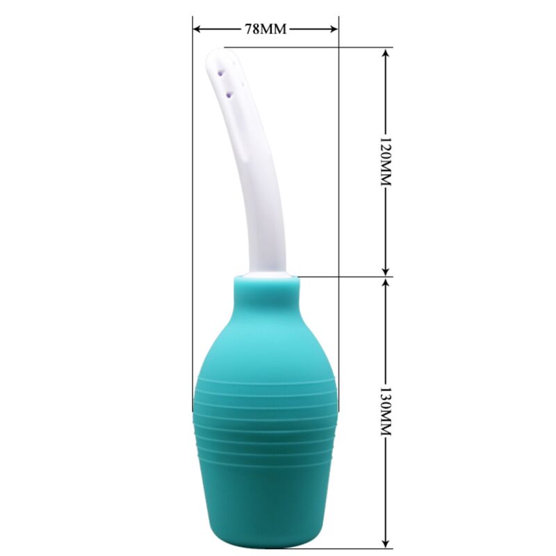 MR PLAY - CHUVEIRO ANAL DE BORRACHA AZUL PEAR
