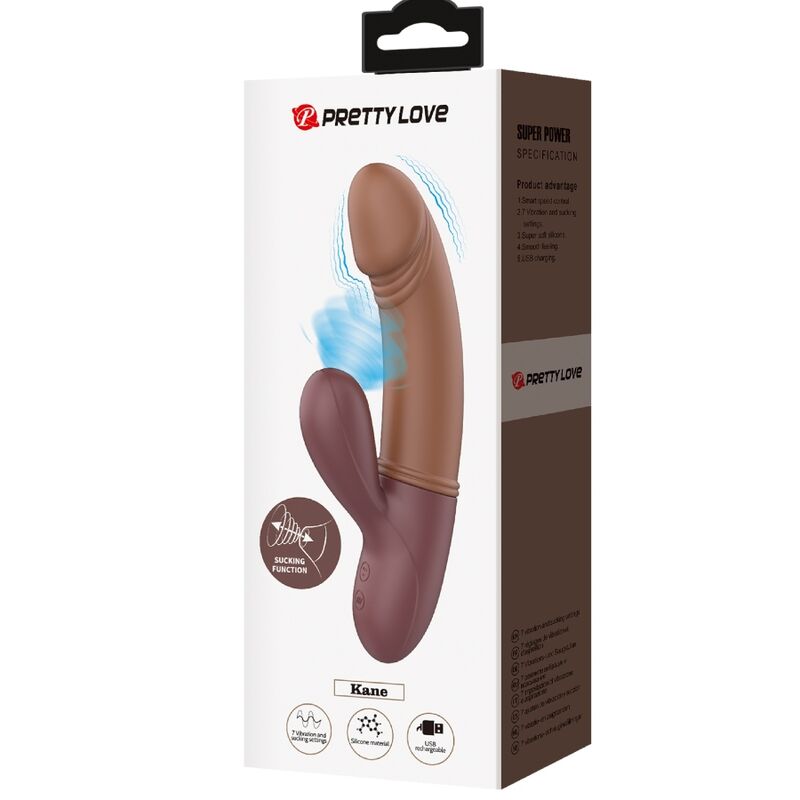 PRETTY LOVE - VIBRADOR Y SUCCIONADOR DE PUNTO G KANE