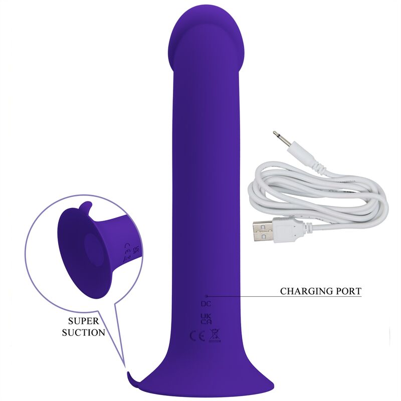 PRETTY LOVE - MURRAY YOUTH DILDO VIBRATÓRIO E VIOLETA RECARREGÁVEL