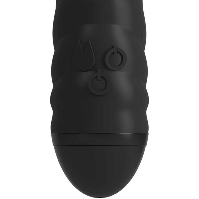 ADRIEN LASTIC - VIBRADOR TWISTER E MASSAGEADOR ROTATOR RABBIT PRETO