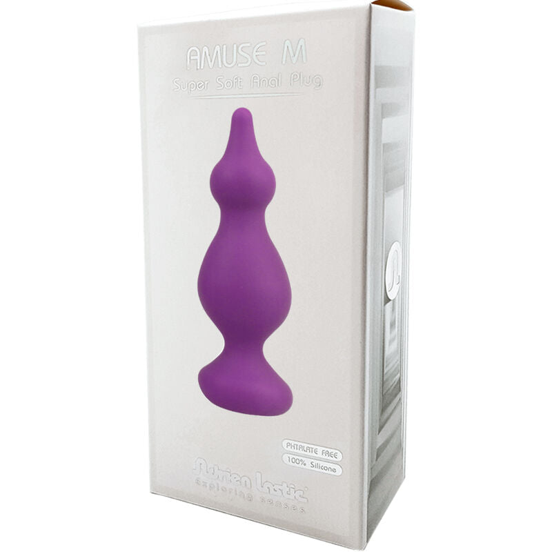 ADRIEN LASTIC - PLUG ANAL AMUSE VIOLETA SILICONE TAMANHO M