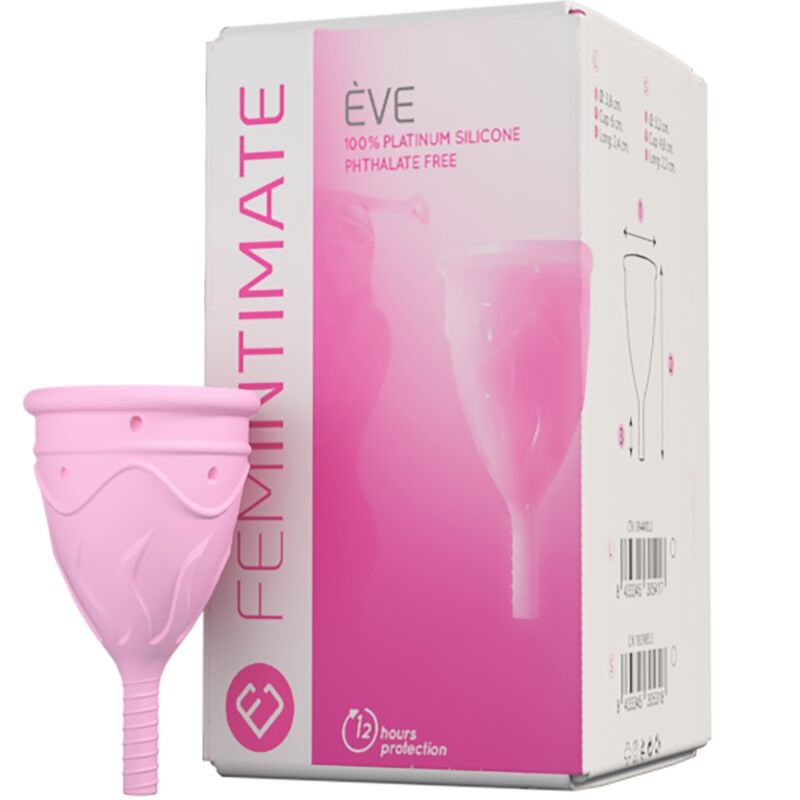 FEMINTIMATE - COPO MENSTRUAL DE SILICONE EVE - TAMANHO P
