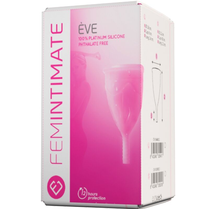 FEMINTIMATE - COPO MENSTRUAL DE SILICONE EVE - TAMANHO P