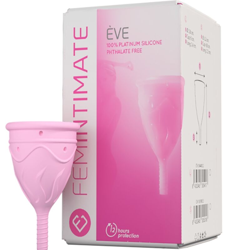 FEMINTIMATE - COPO MENSTRUAL DE SILICONE EVE - TAMANHO G