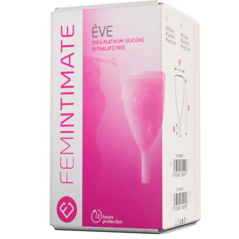 FEMINTIMATE - COPO MENSTRUAL DE SILICONE EVE - TAMANHO G