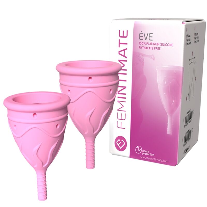 FEMINTIMATE - COPO MENSTRUAL DE SILICONE EVE - TAMANHO G