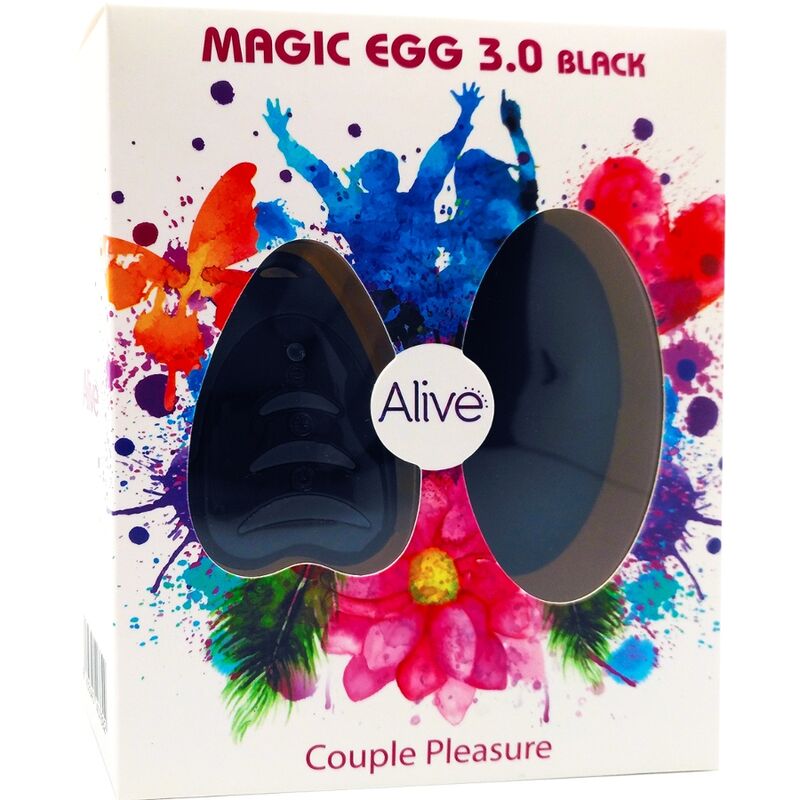 ALIVE - MAGIC EGG 3.0 OVO VIBRANTE CONTROLE REMOTO PRETO