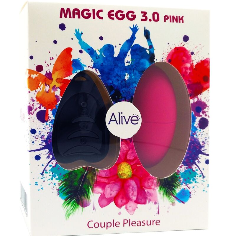ALIVE - MAGIC EGG 3.0 OVO VIBRANTE CONTROLE REMOTO ROSA