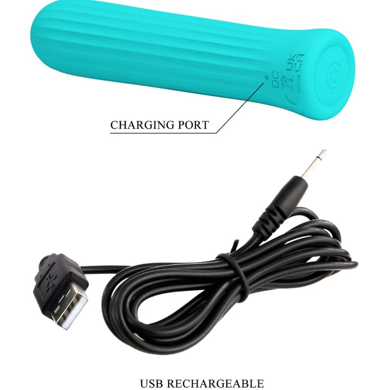 PRETTY LOVE - VIBRADOR ESTIMULADOR AZUL BLANCHE