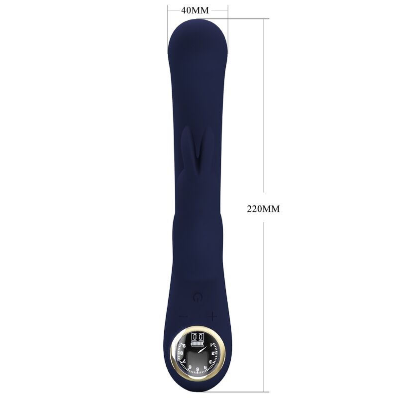 PRETTY LOVE - VIBRADOR LAMAR RABBIT E PONTO G AZUL