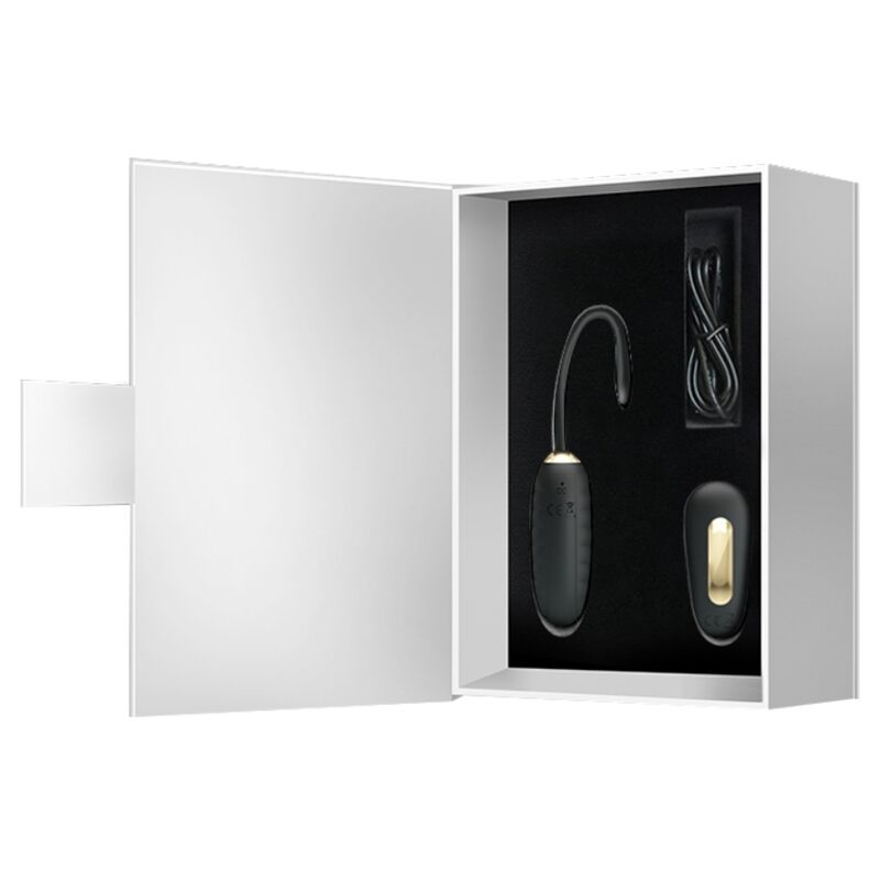 PRETTY LOVE - DOREEN LUXURY RECARREGÁVEL VIBRANTE OVO PRETO CONTROLE REMOTO