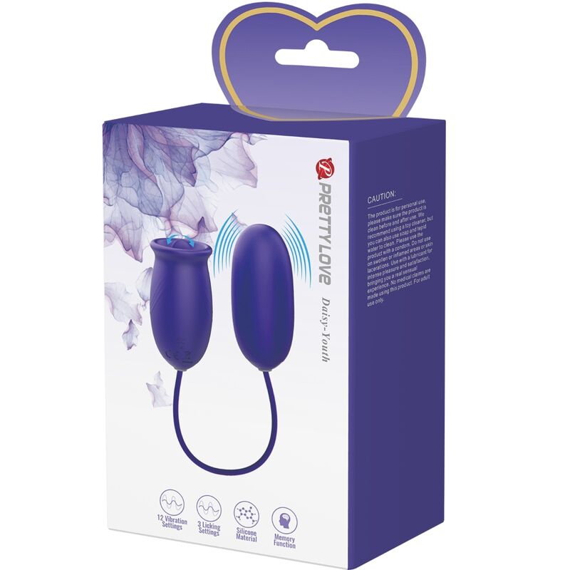 PRETTY LOVE - ESTIMULADOR VIBRADOR RECARREGÁVEL DAISY YOUTH VIOLET
