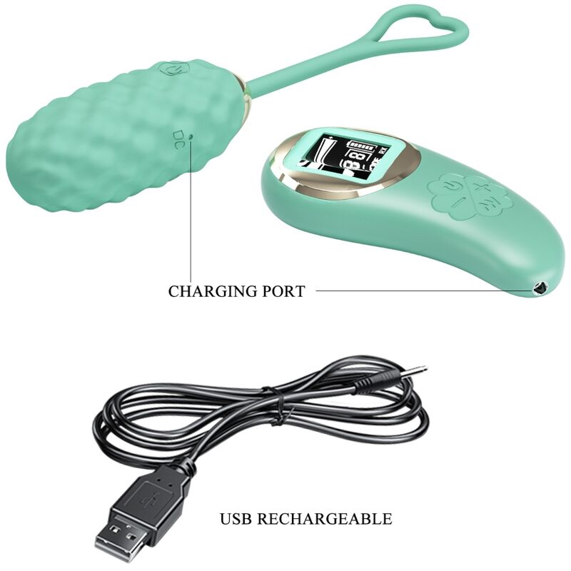 PRETTY LOVE - OVO VIBRADOR COM CONTROLE REMOTO VIVIAN GREEN