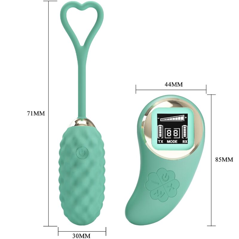 PRETTY LOVE - OVO VIBRADOR COM CONTROLE REMOTO VIVIAN GREEN