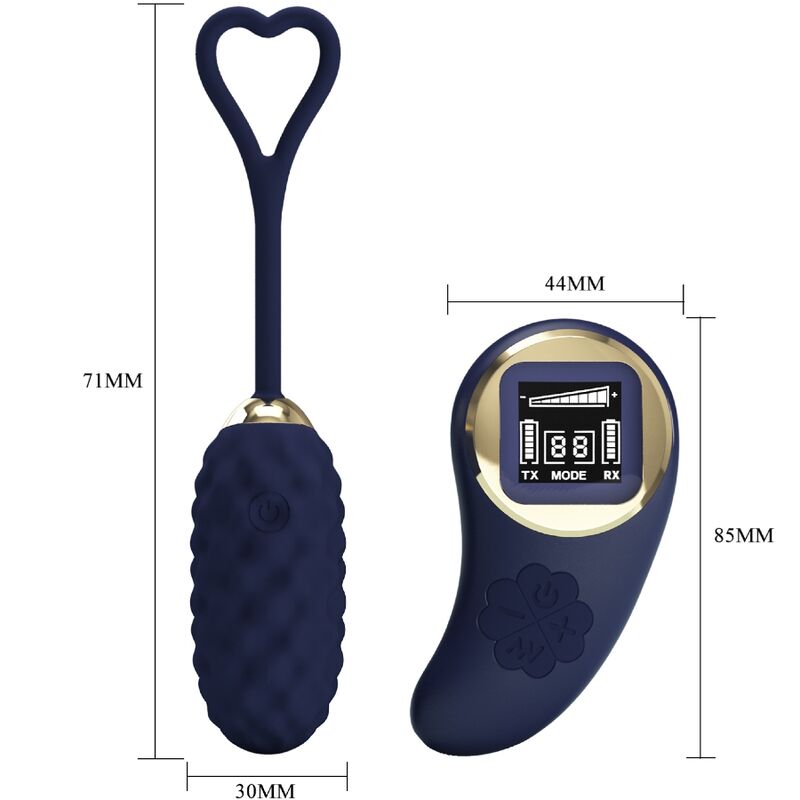 PRETTY LOVE - OVO VIBRADOR COM CONTROLE REMOTO VIVIAN BLUE
