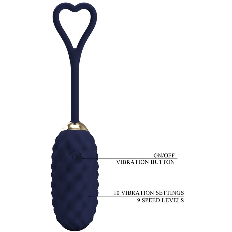 PRETTY LOVE - OVO VIBRADOR COM CONTROLE REMOTO VIVIAN BLUE