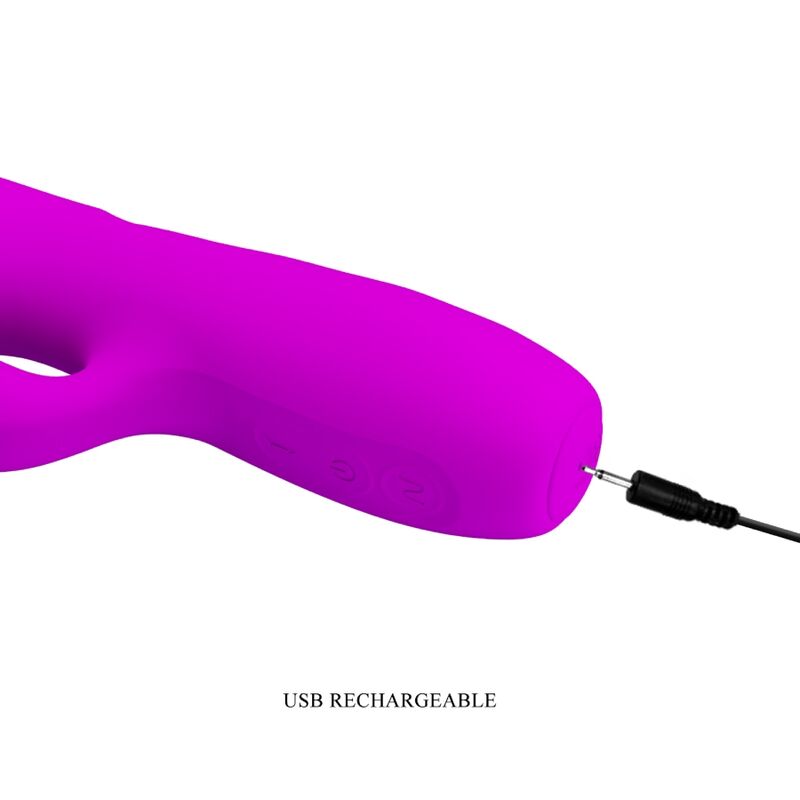 PRETTY LOVE - VIBRADOR COELHO RECARREGÁVEL MELANIE PURPLE