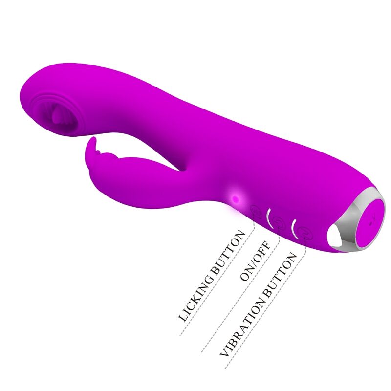 PRETTY LOVE - RACHEL VIBRADOR RECARREGÁVEL COM SUCÇÃO ROXA