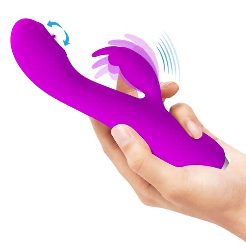 PRETTY LOVE - RACHEL VIBRADOR RECARREGÁVEL COM SUCÇÃO ROXA
