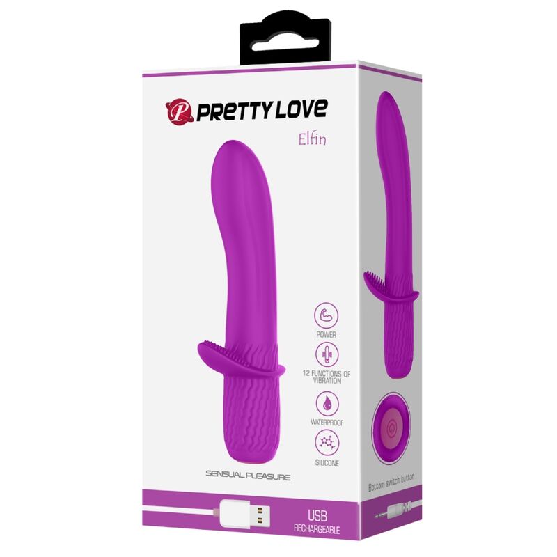 PRETTY LOVE - VIBRADOR RECARGABLE TROY PÚRPURA