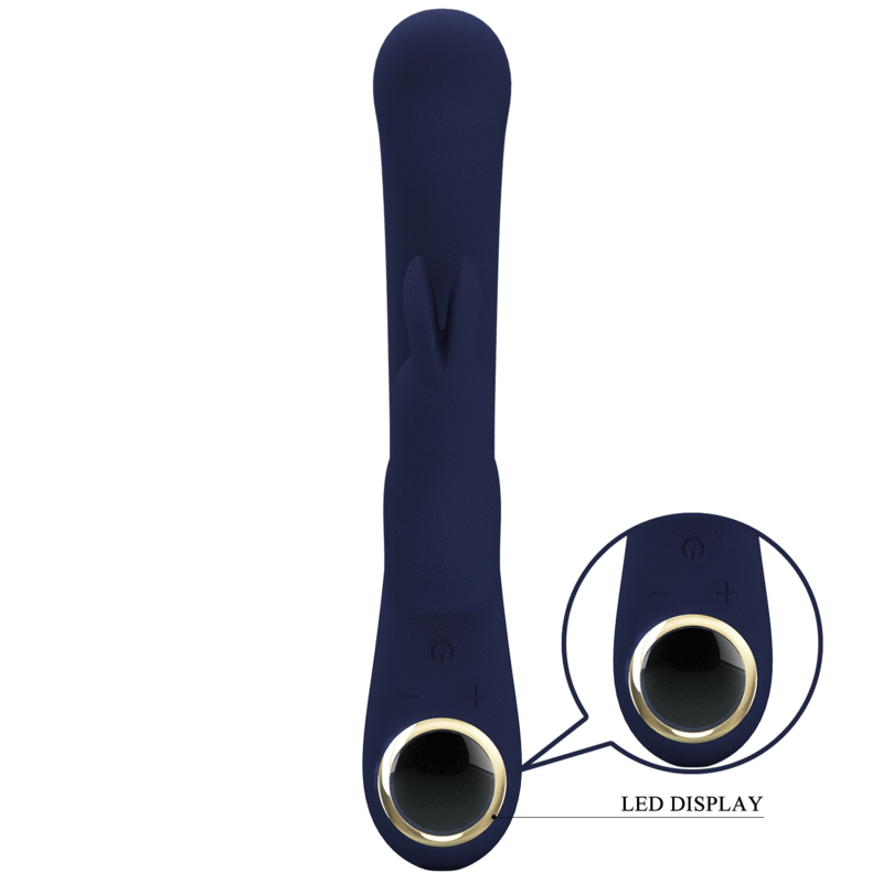 PRETTY LOVE - VIBRADOR LAMAR RABBIT E PONTO G AZUL