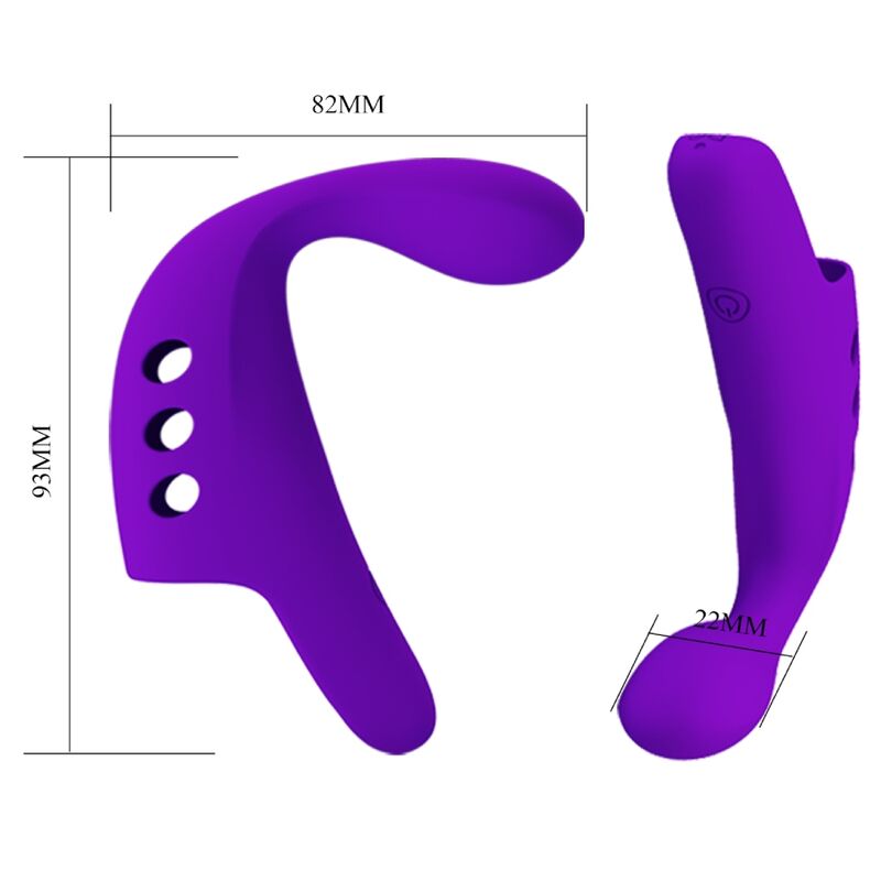 PRETTY LOVE - VIBRADOR DE DEDO RECARREGÁVEL GORGON PURPLE