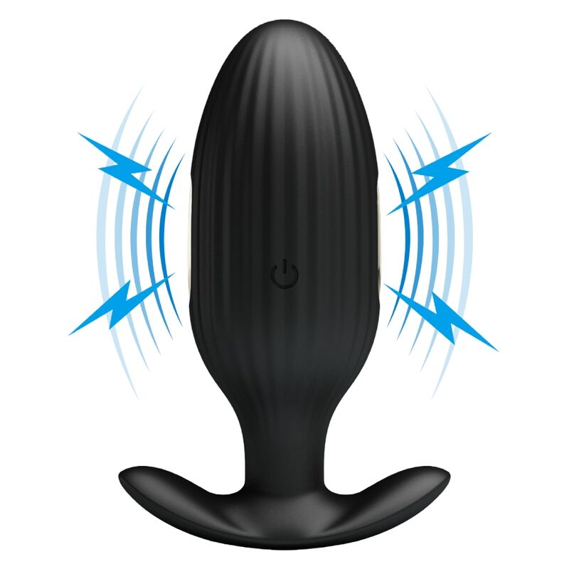 PRETTY LOVE - PLUG ANAL JEFFERSON CONTROLADO POR APLICACIÓN NEGRO