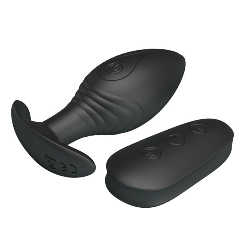 PRETTY LOVE - REGINA ANAL PLUG VIBRADOR RECARREGÁVEL PRETO