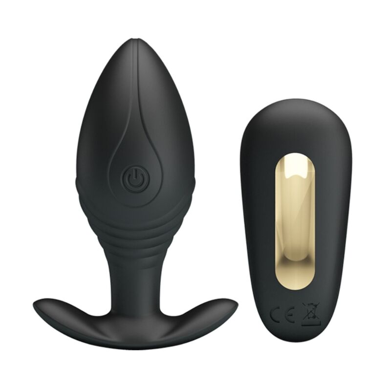 PRETTY LOVE - REGINA ANAL PLUG VIBRADOR RECARREGÁVEL PRETO