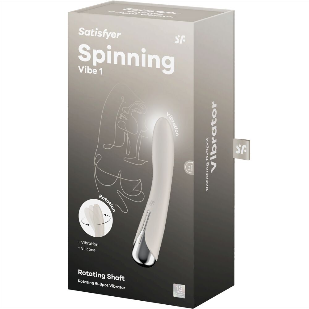 SATISFYER - VIBRADOR GIRATORIO AZUL CON PUNTO G