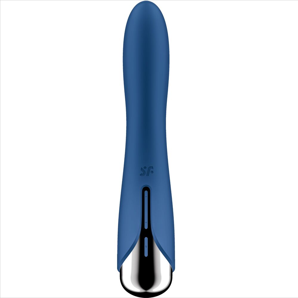 SATISFYER - VIBRADOR GIRATORIO AZUL CON PUNTO G