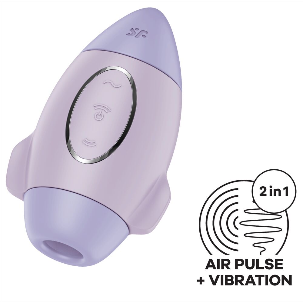 SATISFYER - MISSION CONTROL AZUL PEQUEÑO VIBRADOR DE DOBLE IMPULSO