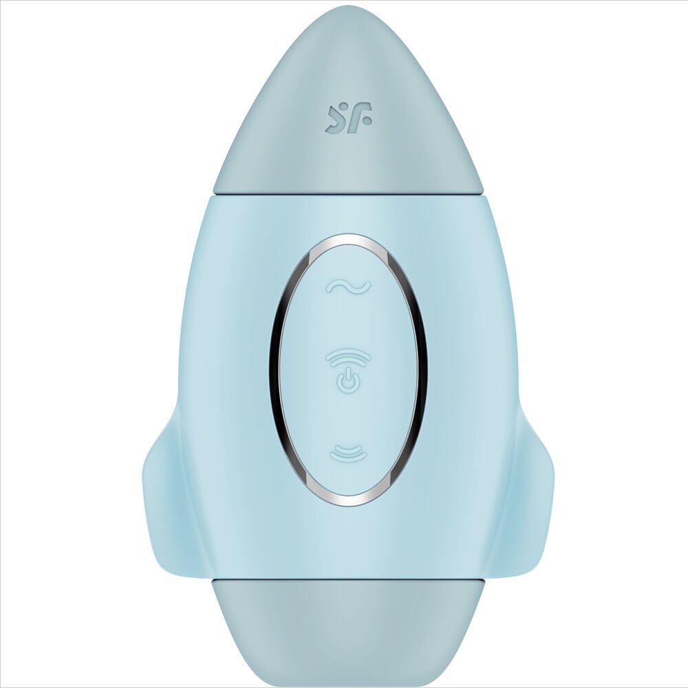 SATISFYER - MISSION CONTROL AZUL PEQUEÑO VIBRADOR DE DOBLE IMPULSO