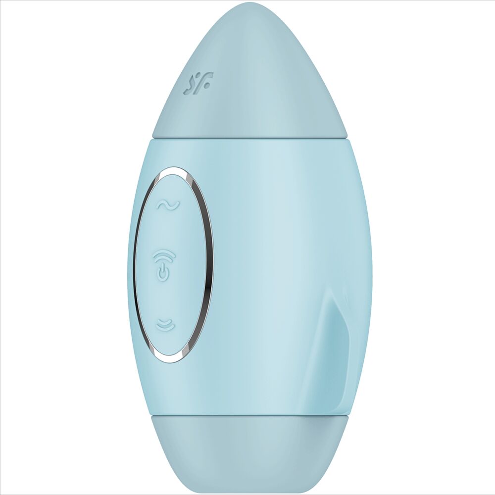 SATISFYER - MISSION CONTROL AZUL PEQUEÑO VIBRADOR DE DOBLE IMPULSO
