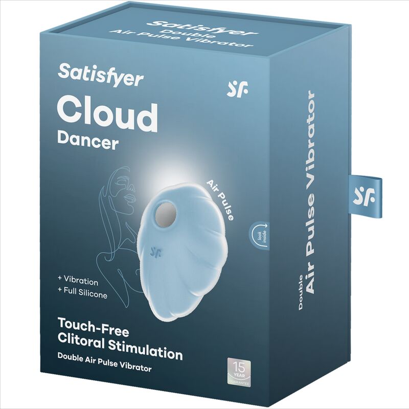 SATISFYER - CLOUD DANCER VIBRADOR DE PULSO DE AIRE AZUL