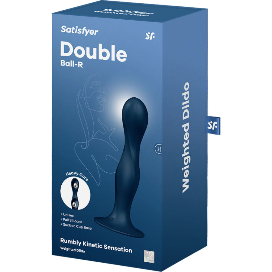 SATISFYER - DUPLA BOLA-R CONSOLO DE SILICONE AZUL