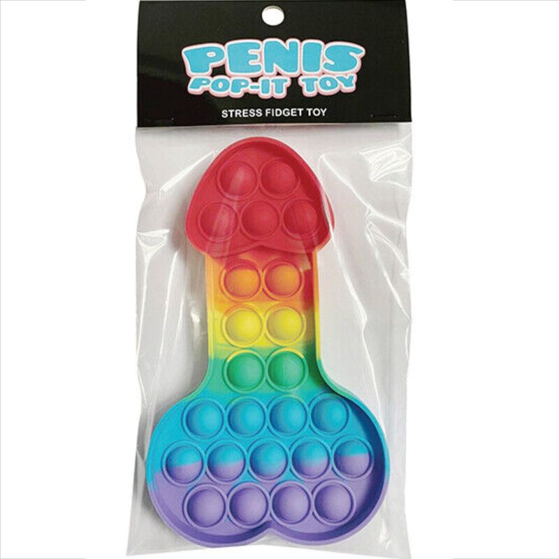 KHEPER GAMES - JUGUETE ANTIESTRÉS PENE POP-IT MULTICOLOR
