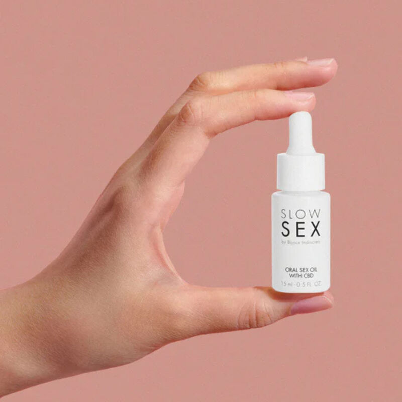 BIJOUX - ACEITE SLOW SEX PARA SEXO ORAL CON CBD 15 ML
