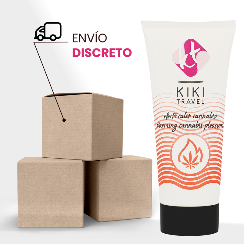 KIKÍ TRAVEL - LUBRIFICANTE DE EFEITO QUENTE DE CANNABIS 50 ML