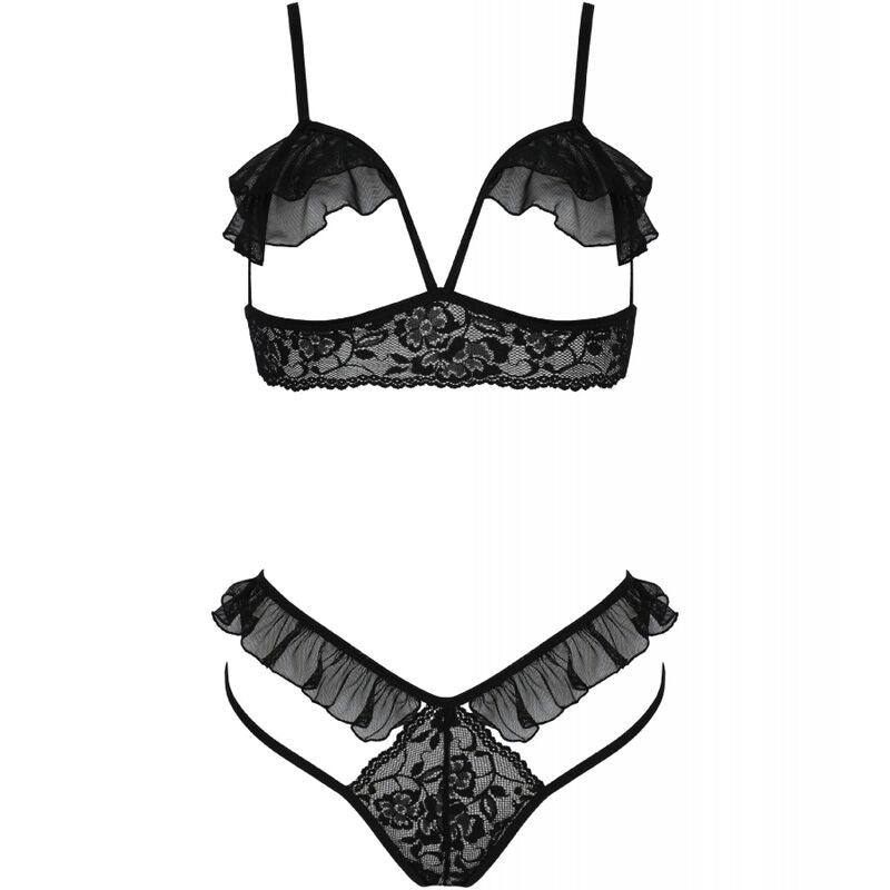 PASIÓN - CONJUNTO DOLLY DOS PIEZAS NEGRO L/XL