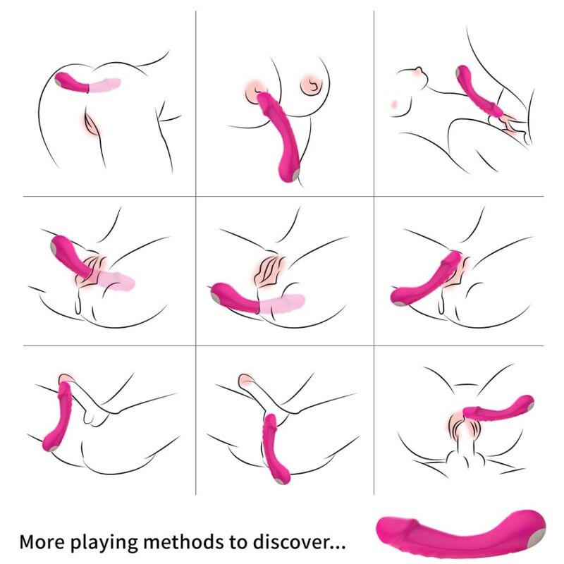 ARMONY - DILDO VIBRADOR PONTO G SILICONE ROXO