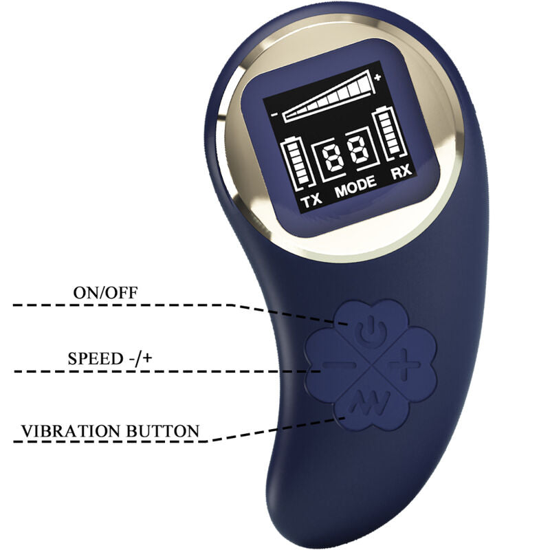 PRETTY LOVE - MINA OVO VIBRANTE COM CONTROLE REMOTO AZUL
