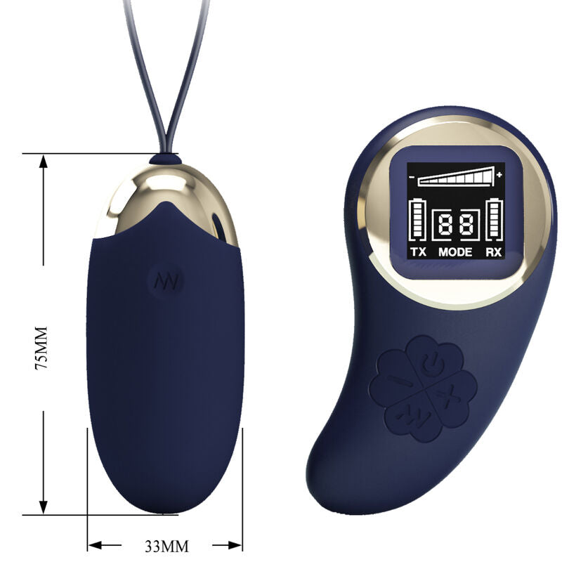 PRETTY LOVE - MINA OVO VIBRANTE COM CONTROLE REMOTO AZUL