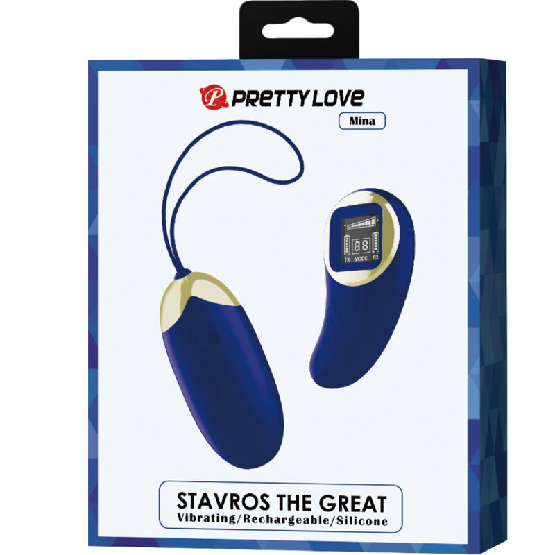 PRETTY LOVE - MINA OVO VIBRANTE COM CONTROLE REMOTO AZUL