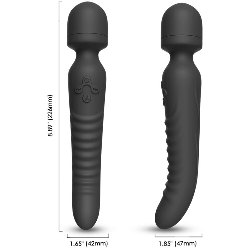 ARMONY - MASAJEADOR Y VIBRADOR MISSION EFECTO CALOR NEGRO