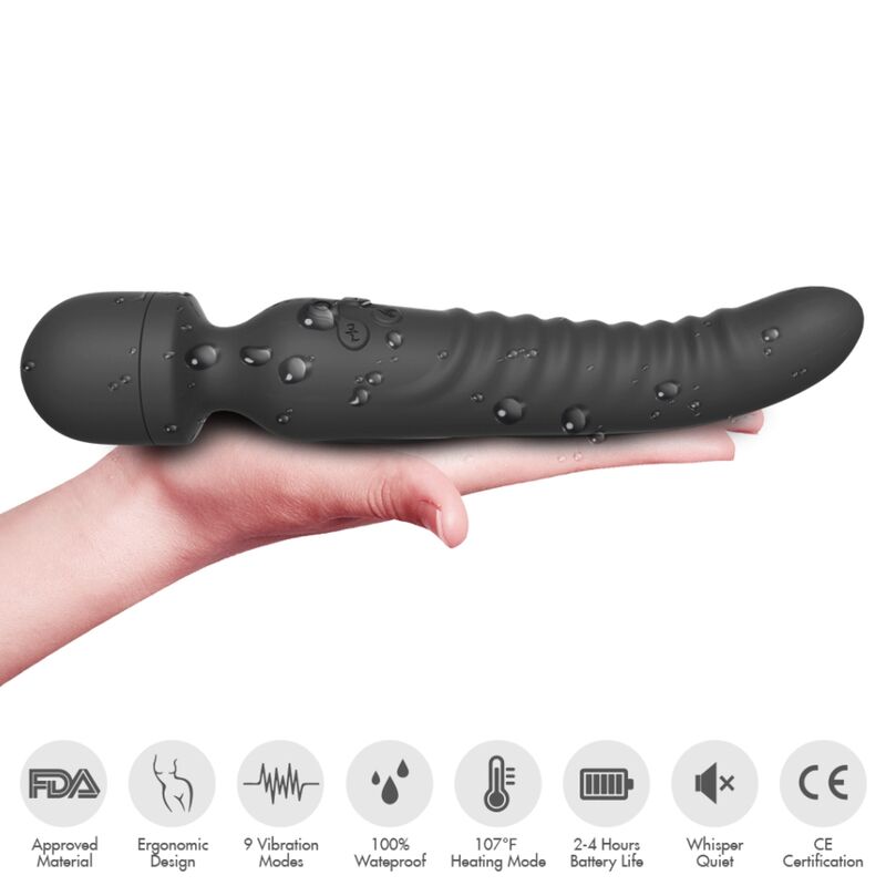 ARMONY - MASAJEADOR Y VIBRADOR MISSION EFECTO CALOR NEGRO