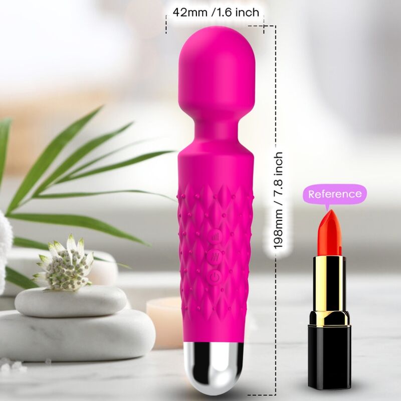 ARMONY - MASAJEADOR Y VIBRADOR POSTMAN CABEZAL SUPER FLEXIBLE FUCSIA