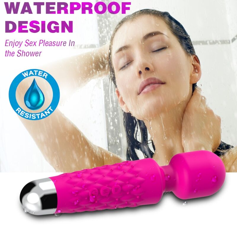 ARMONY - MASAJEADOR Y VIBRADOR POSTMAN CABEZAL SUPER FLEXIBLE FUCSIA