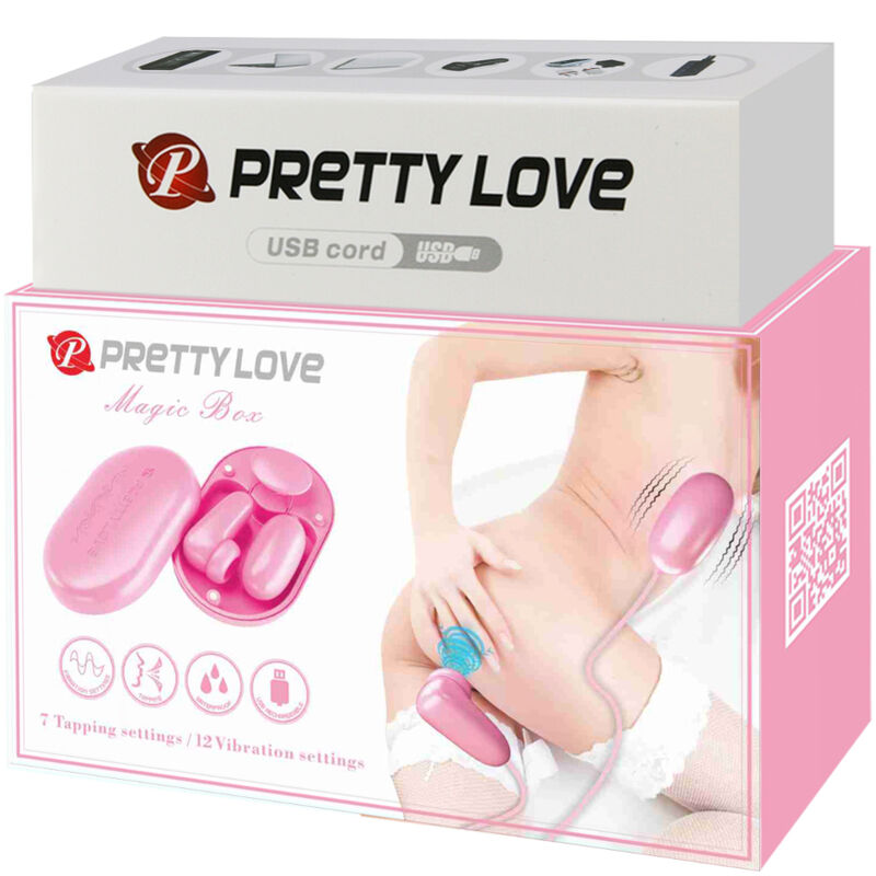 PRETTY LOVE - CAIXA MÁGICA COM BALA VIBRANTE E ESTIMULADOR ROSA